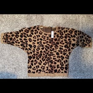 New York and Company Cheetah Print dolman sweater